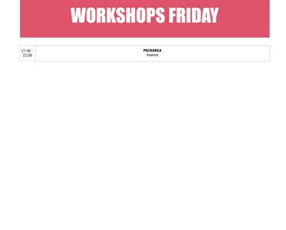 Workshops Friday